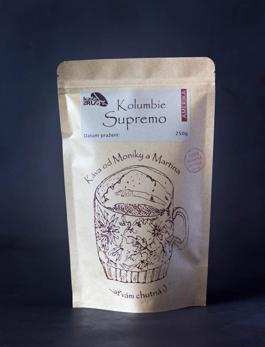 Zrnková káva Kolumbie