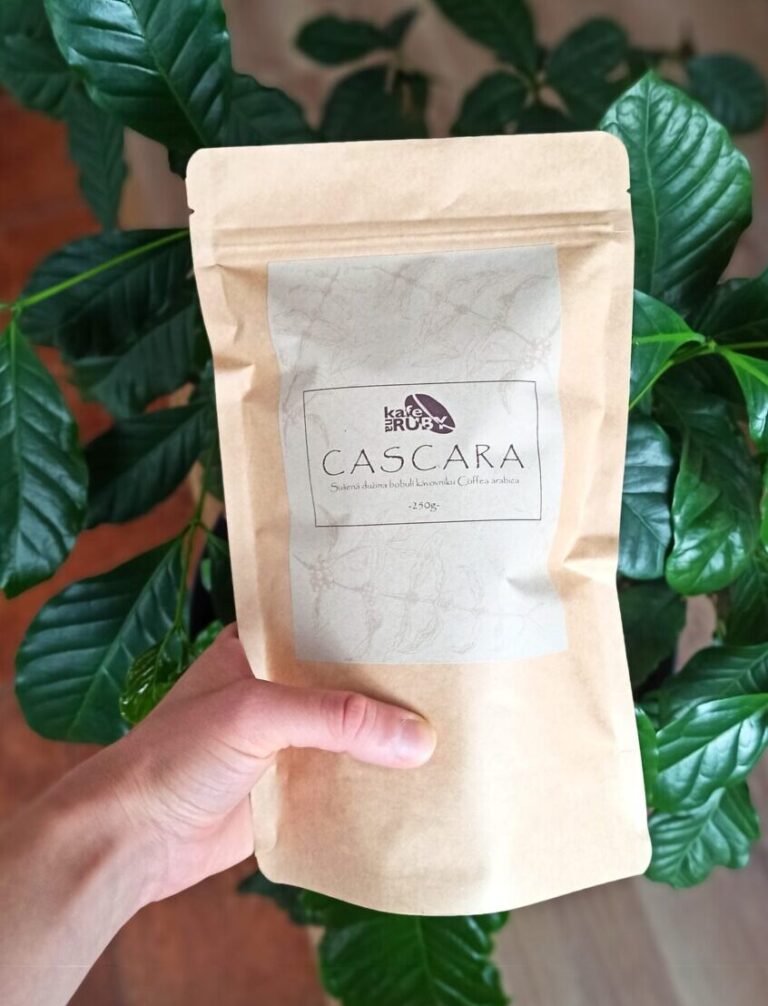 Sušené kávové slupky cascara